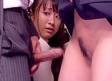 Japanese Slut Gets Crammed In A Crowded Public Bus