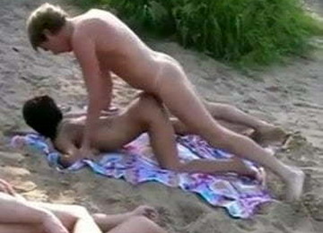 Two Swedish Couple On The Secluded Beach