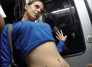 Slut From The Subway Train Gangbanged By A Group Of Guys