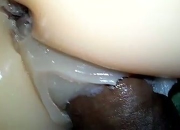 Big Black Dick Drills My Tight Pussy Doggystyle And Fills With Massive Creampie