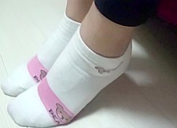 Chinese Footjob With Socks On Pants