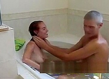 Daddy Bathes Teen Daughter's Friend Then FUCKS Her MOUTH