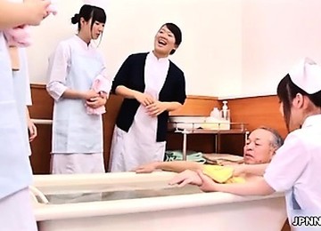 Cute Asian Nurse Gets Her Tits Rubbed Part1