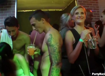 A Wild Party In The Night Club Turned Into An Orgy When Everyone Got Horny