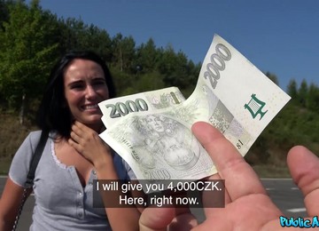 Sweet European Babe Gets Paid To Suck Dick And Fuck On Cam