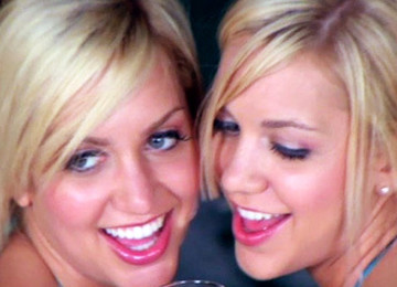 Beautiful Twin Sisters, Erotic Twins Tease.