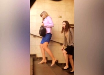 Sexy Asses And Thighs Are Revealed In Stealthy Upskirt Shot