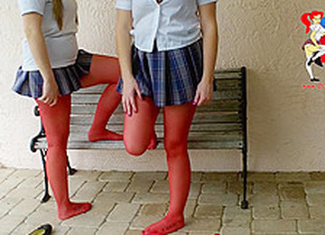 Zoligirls Red Pantyhose Girls