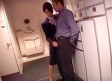 Japanese Stewardess Handjob Part 2