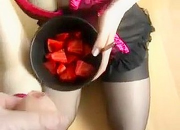 Cum On Food - Strawberries