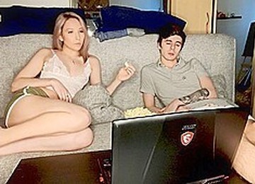 Young Sister Seduced By Her Brother On Real Homemade Russian Porn Anal...