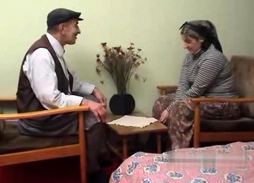 Elderly Turkish Man Fucks His Wife With Turban