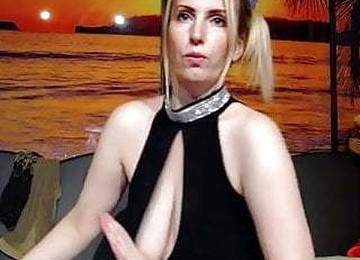 Naughty Ann Jiggles Her Floppy Tits At The Camera