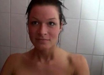 Deutsches Mädchen gefickt,Sex in der Dusche
