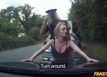 Police Sergeant Detains Sexy Female Driver
