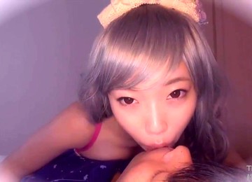Japanese Doll Coition Creampie - Sucking Cock