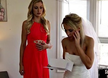 Bridesmaid Secretly Sucks Off Cheating Groom