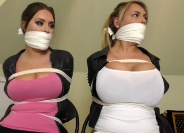 Busties Trapped In House BDSM Bondage Tied Up