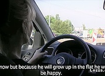 Lesbians Playing In The Car While Driving European Licking