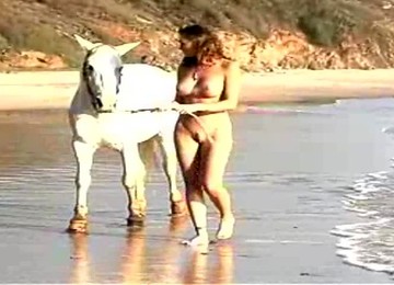 Sexy Brunette Merritt Cabal Rides Her Horse And Loves It