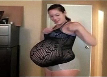 Pregnant Brunette Is More Than Horny And Wet So She Wants To Masturbate
