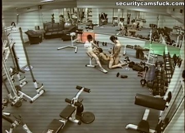 Threesome Banging In The Gym, Watching Themselves In Bunch Of The Mirrors Around