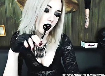 Cute Goth Girl, Come Help Me Get Her Undressed