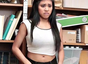 Asian Teen Thief Is Screaming Like Crazy Because Of A Big Cock Inside Her Tight Pussy SHOPFUCK