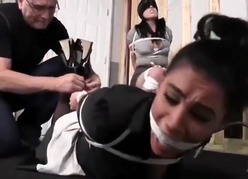 SUPER, SEXY MAIDS (DIXIE COMET & ENCHANTRESS SAHRYE) TIED UP TIGHT & GAGGED