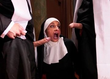Silvia Saige Dresses As A Nun Loves To Eat Cum From Her Lovers