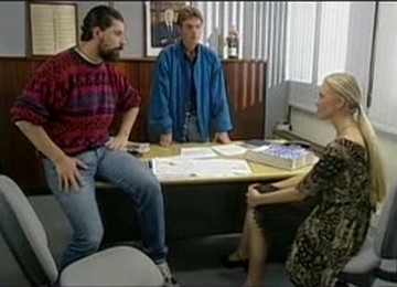 French Office Double Fuck - Threesome