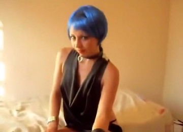 Blue Haired Emo Girl Has Oral And Missionary Sex And Sips Coffee With Sperm