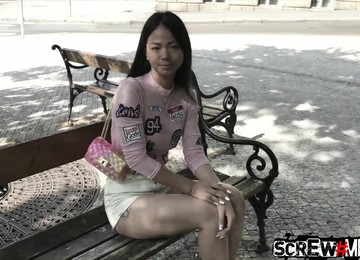 Smiling Cute Looking Asian Slut Jureka Del Mar Is Ready For Topping Cock