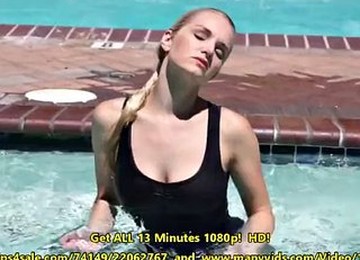 Liz Ashley Naked At The Pool & Spa