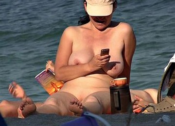 Sexy Babes Nudist Tanning Naked On The Beach
