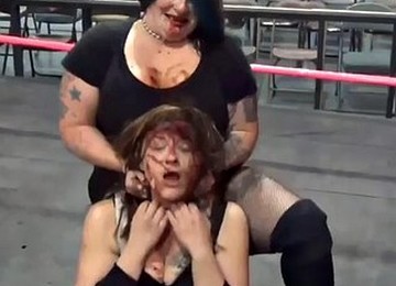 Classy Broads Wrestling Kathy The Butcher Owens Vs Black Widow Onesided Female Pro Wrestling Hardcore