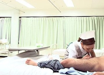 Japanese Nurse Mio Kuraki Surprises A Patient With A Blowjob