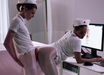 Lesbian Nurses In Pantyhose Crazy Porn Video