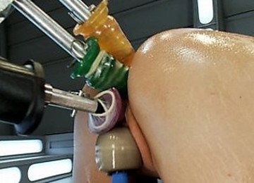 Hot Ass Slut Fucked By A Ton Of Fucking Machines