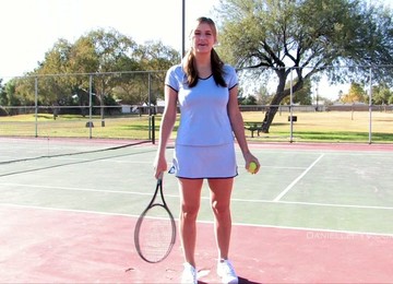 Bad Girl Plays Tennis Naked On A Public Court