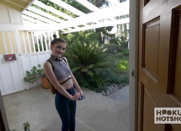 Cute Teen Hailey Little Comes Over To Get Fucked By Her Lover