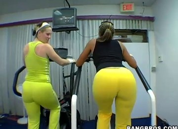 Large Nifty Moist Butts At The Gym