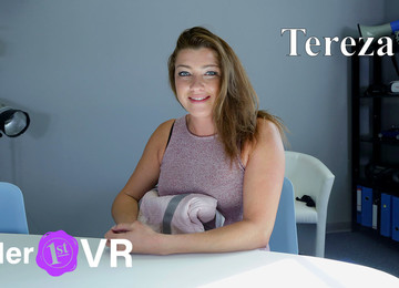 Tereza - First VR Casting; Beautiful Amateur With Blue Eyes