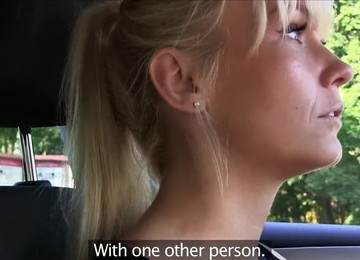 Lesbian Threesome In The Car With Michelle Louie And Carrie