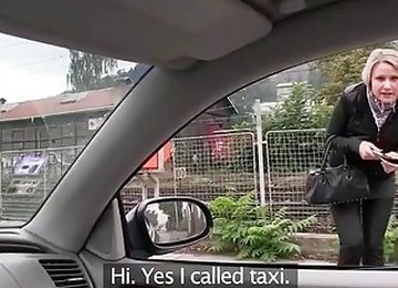 Hot Blonde Gets Tricked By A Taxi Driver