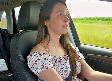 Ok, Fuck Me In The Car. Stepson Fucked His Stepmom After Driving Lessons