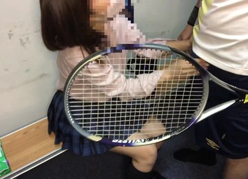 Locker Room Filth With Japanese Schoolgirl And Tennis Team Captain