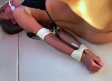 Chrissy Tied Up And Gagged On A Boat
