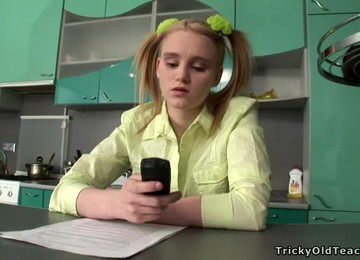 Kristina The Pretty School Girl Gets Fucked By Her Teacher