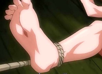 Submissive Anime Girl Tied Up With Ropes And Fucked By A Master